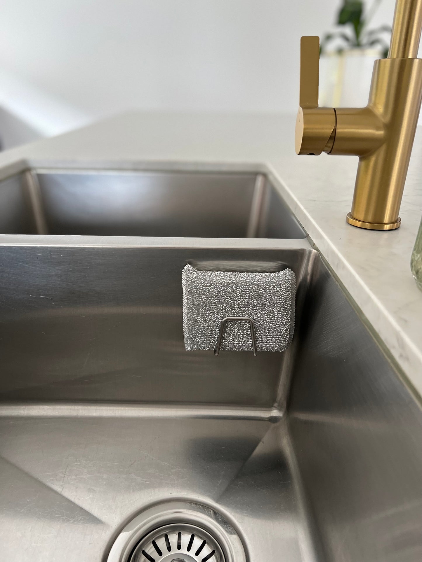 Stainless steel sponge holder