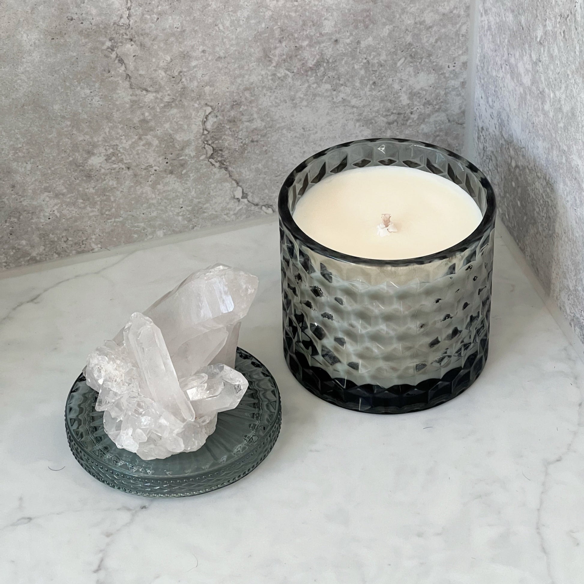 Smokey green candle