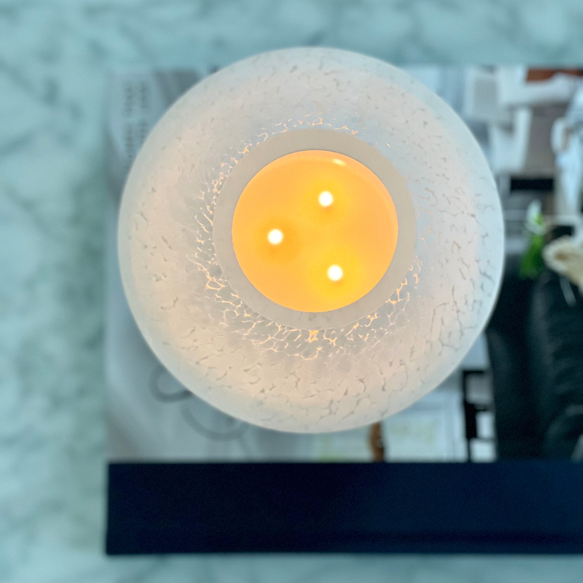  Mushroom Candle Lamp - White